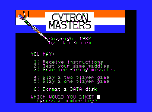 Cytron Masters Title Screen